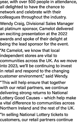 year, with over 500 people in attendance, all delighted to have the chance to network and celebrate with their collea...