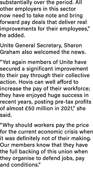 substantially over the period. All other employers in this sector now need to take note and bring forward pay deals t...