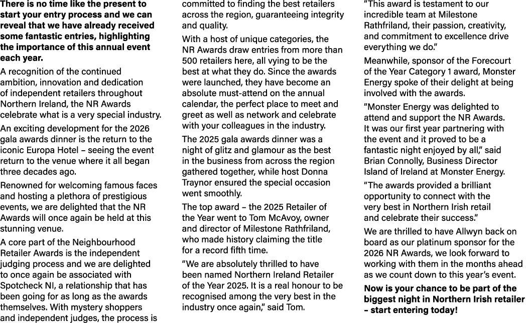 There is no time like the present to start your entry process and we can reveal that we have already received some fa...