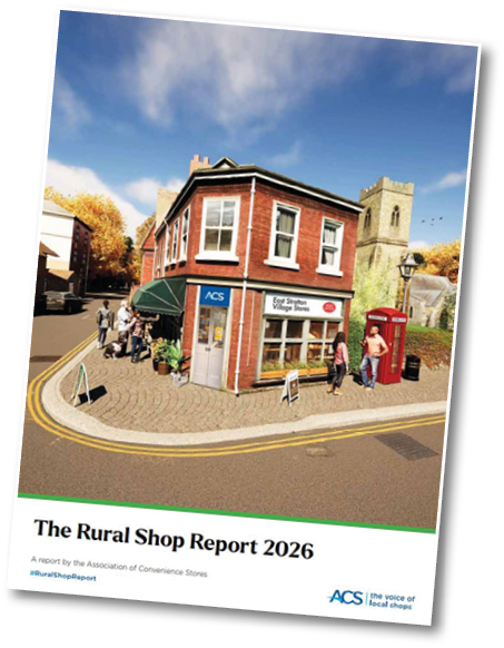 A red brick building with a sign that says “The Rural Shop Report 2026". AI generated content