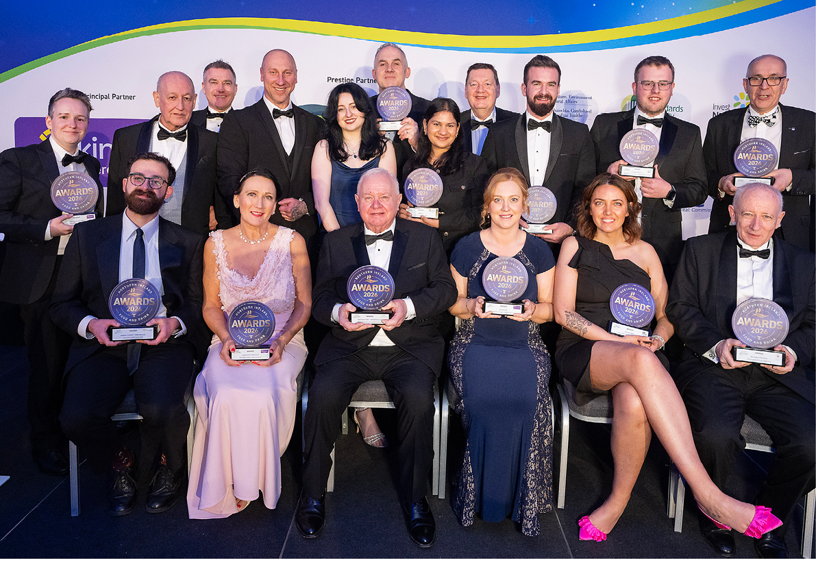 A group of people are posing for a photo with trophies in their hands. AI generated content