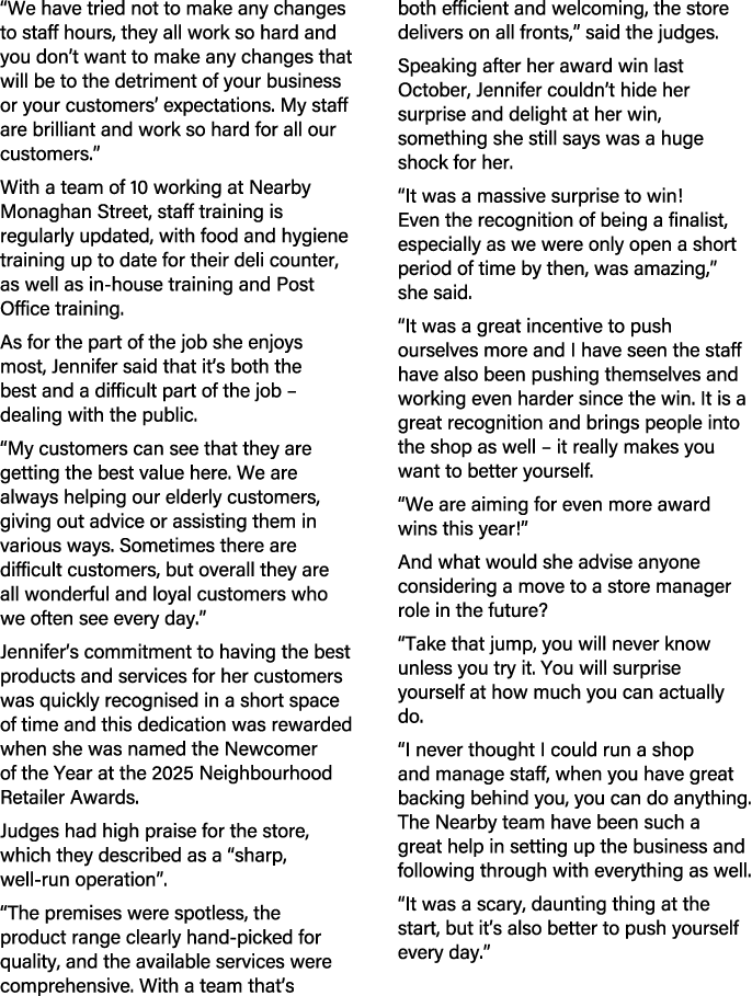 “We have tried not to make any changes to staff hours, they all work so hard and you don’t want to make any changes t...