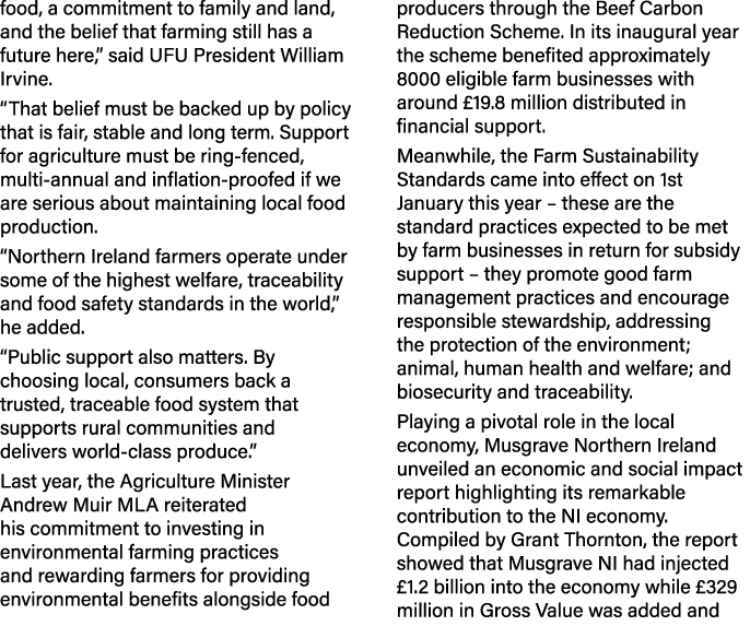 food, a commitment to family and land, and the belief that farming still has a future here,” said UFU President Willi...
