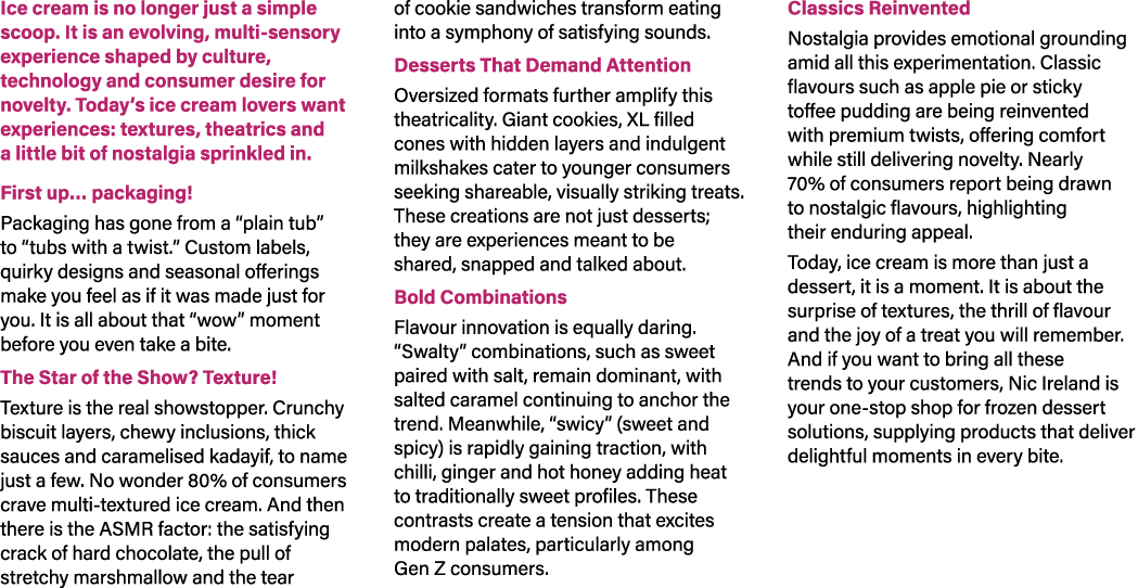 Ice cream is no longer just a simple scoop. It is an evolving, multi sensory experience shaped by culture, technology...