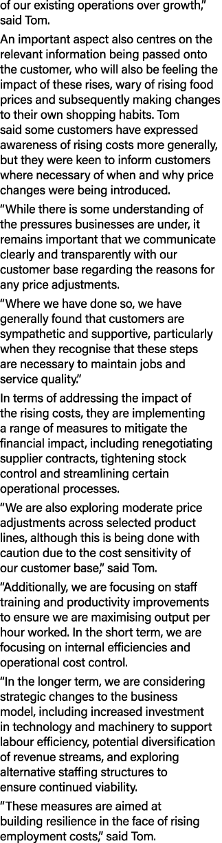 of our existing operations over growth,” said Tom. An important aspect also centres on the relevant information being...