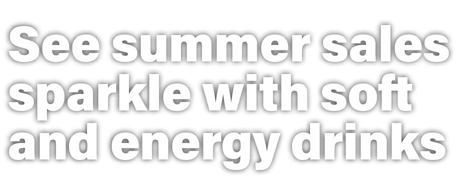See summer sales sparkle with soft and energy drinks