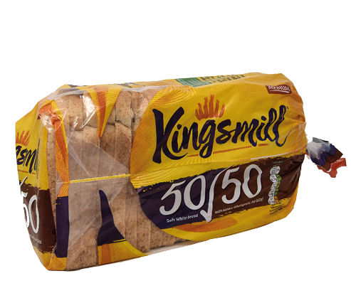 Reading, United Kingdom - January 13 2018:  A medium sliced loaf of Kingsmill 50 50 bread