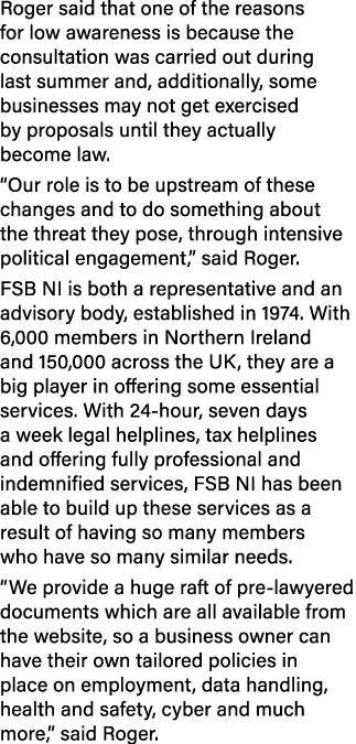 Roger said that one of the reasons for low awareness is because the consultation was carried out during last summer a...