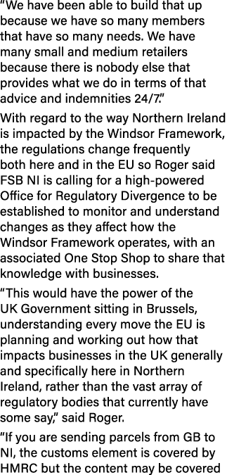 “We have been able to build that up because we have so many members that have so many needs. We have many small and m...