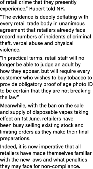 of retail crime that they presently experience,” Rupert told NR. “The evidence is deeply deflating with every retail ...