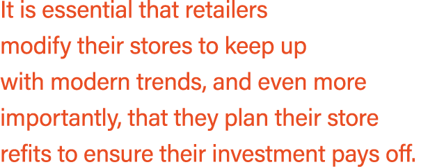 It is essential that retailers modify their stores to keep up with modern trends, and even more importantly, that the...