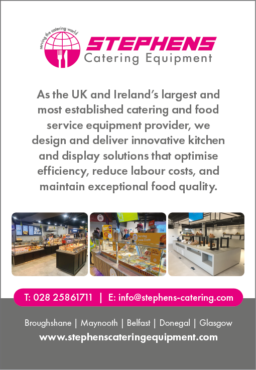 A flyer for Stephens Catering Equipment. Description generated by AI