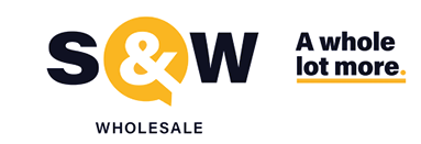 A logo for a company called S&S Wholesale. Description generated by AI