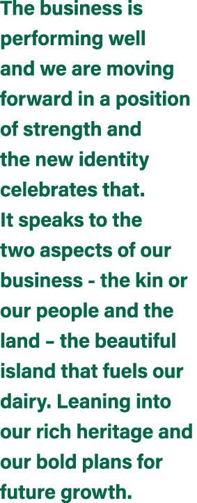 The business is performing well and we are moving forward in a position of strength and the new identity celebrates t...