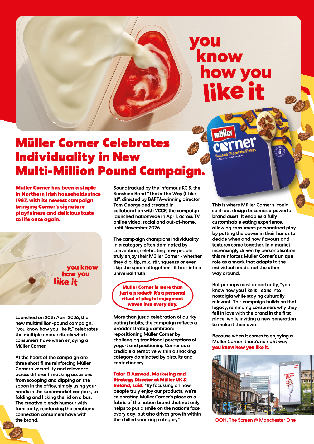 A magazine advertisement for a cereal. Description generated by AI