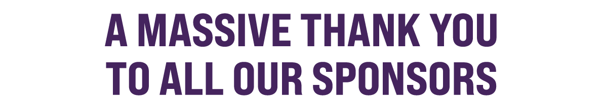 A Massive Thank You to all our Sponsors