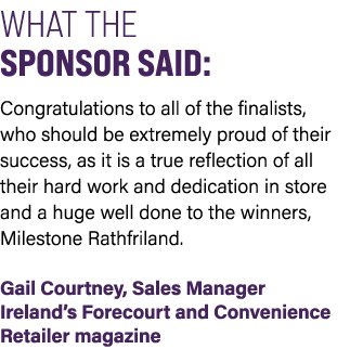 WHAT THE SPONSOR SAID: Congratulations to all of the finalists, who should be extremely proud of their success, as it...