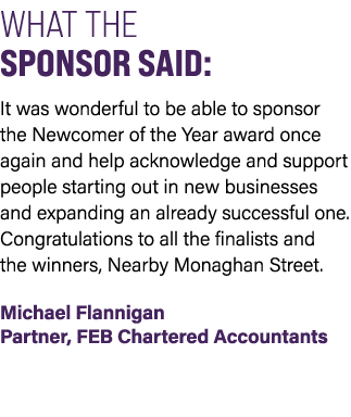 WHAT THE SPONSOR SAID: It was wonderful to be able to sponsor the Newcomer of the Year award once again and help ackn...