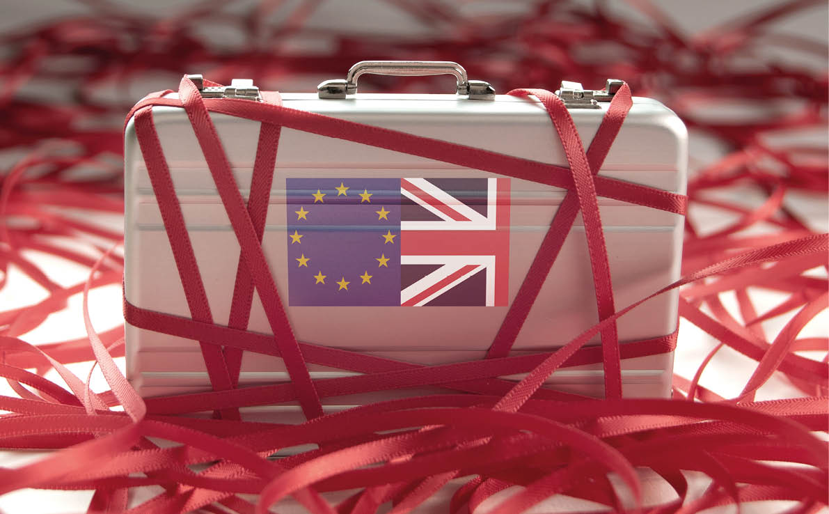 Brexit red tape concept 