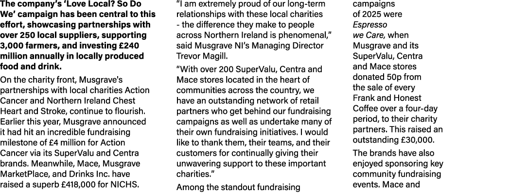 The company’s ‘Love Local? So Do We’ campaign has been central to this effort, showcasing partnerships with over 250 ...