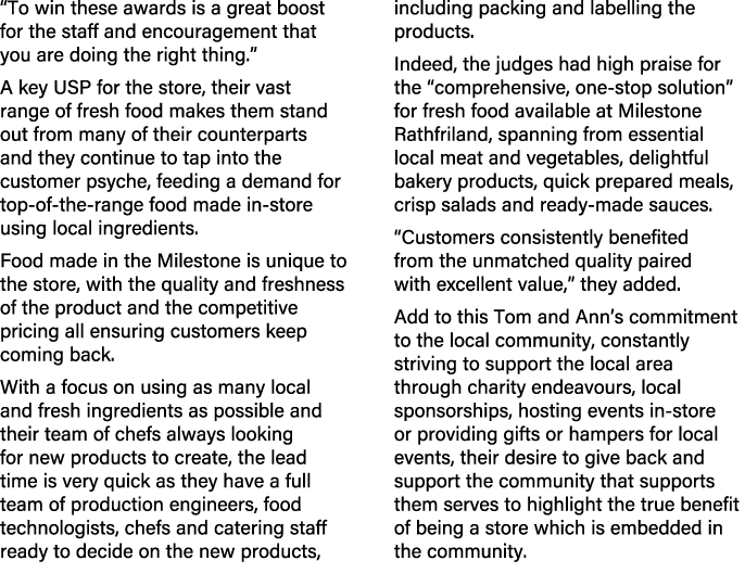“To win these awards is a great boost for the staff and encouragement that you are doing the right thing.” A key USP ...
