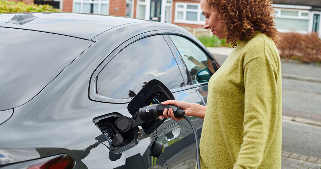 charging the electric car at home