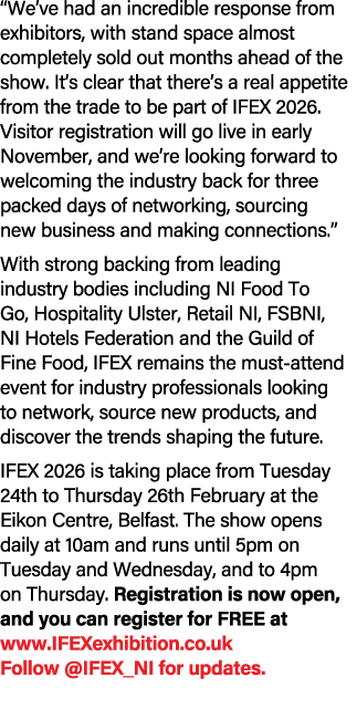 “We’ve had an incredible response from exhibitors, with stand space almost completely sold out months ahead of the sh...