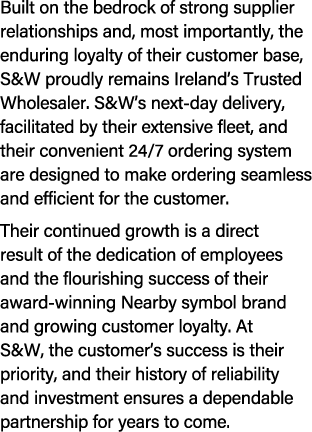 Built on the bedrock of strong supplier relationships and, most importantly, the enduring loyalty of their customer b...