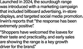 Launched in 2024, the sourdough range was introduced with a marketing campaign that included billboard advertising, i...
