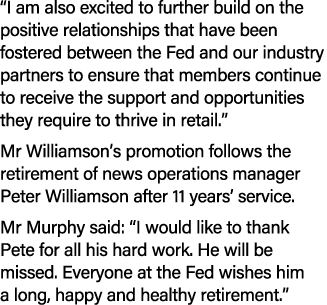 “I am also excited to further build on the positive relationships that have been fostered between the Fed and our ind...