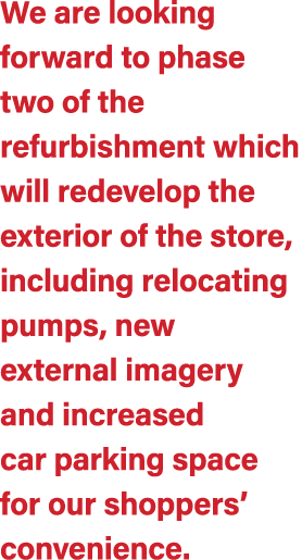 We are looking forward to phase two of the refurbishment which will redevelop the exterior of the store, including re...