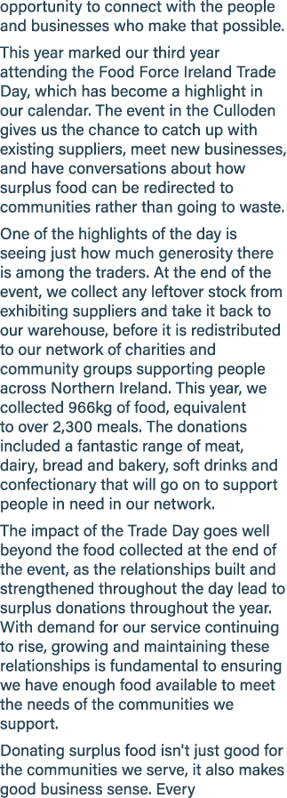 opportunity to connect with the people and businesses who make that possible. This year marked our third year attendi...