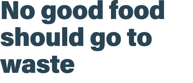 No good food should go to waste