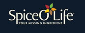 The logo for Spice of Life features stylized text with a colorful flower-like design above the letter O and the tagline “Your Missing Ingredient" below. Description generated by AI