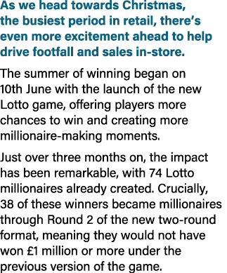 As we head towards Christmas, the busiest period in retail, there’s even more excitement ahead to help drive footfall...
