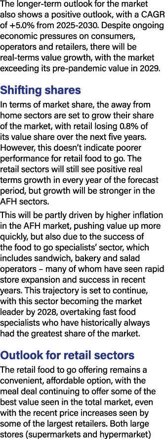 The longer term outlook for the market also shows a positive outlook, with a CAGR of +5.0% from 2025 2030. Despite on...