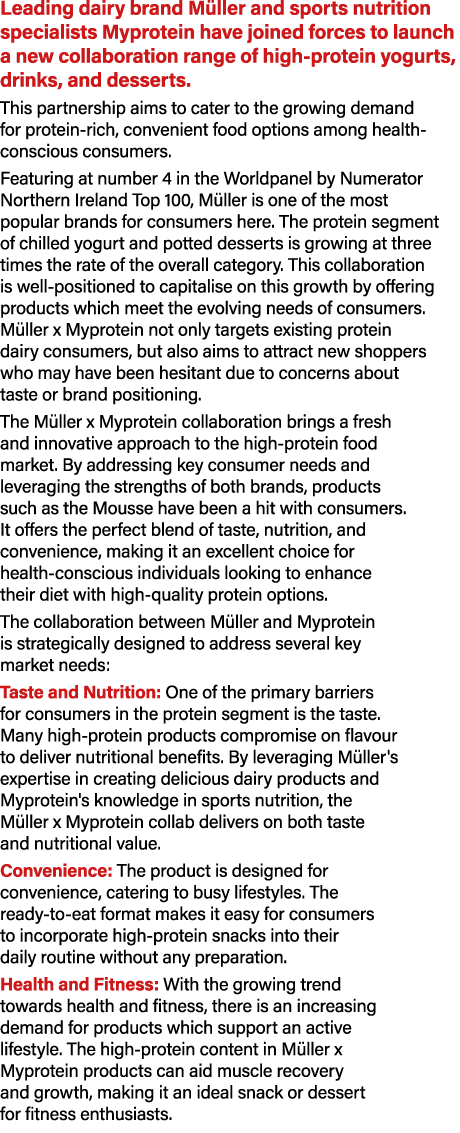 Leading dairy brand M ller and sports nutrition specialists Myprotein have joined forces to launch a new collaboratio...