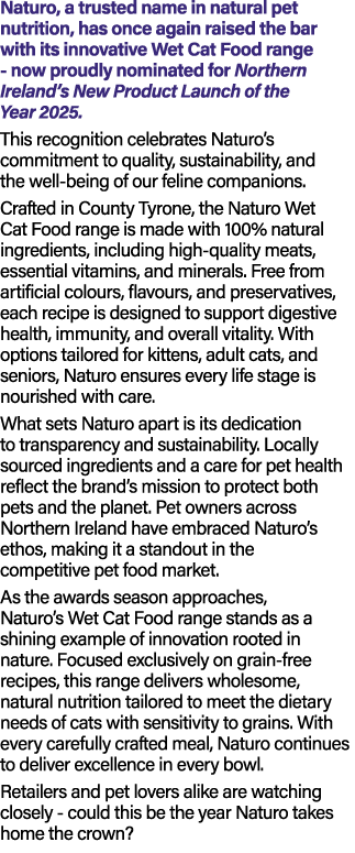 Naturo, a trusted name in natural pet nutrition, has once again raised the bar with its innovative Wet Cat Food range...