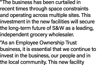 “The business has been curtailed in recent times through space constraints and operating across multiple sites. This ...