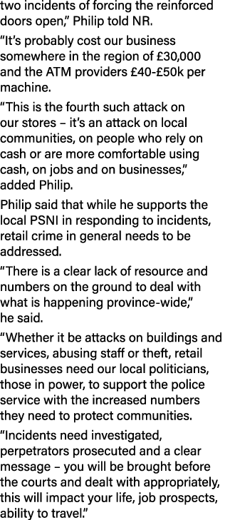 two incidents of forcing the reinforced doors open,” Philip told NR. “It’s probably cost our business somewhere in th...