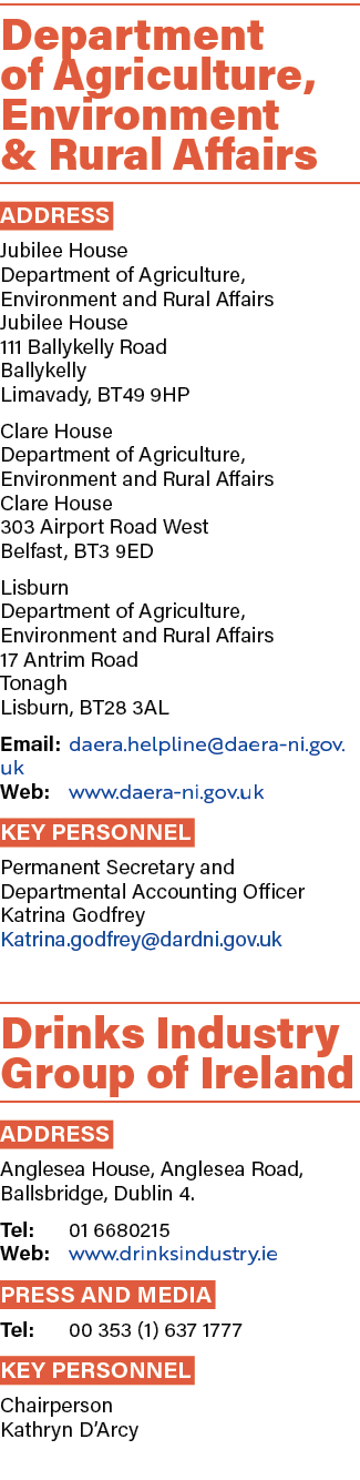 Department of Agriculture, Environment & Rural Affairs ADDRESS Jubilee House Department of Agriculture, Environment a...