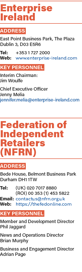 Enterprise Ireland ADDRESS East Point Business Park, The Plaza Dublin 3, D03 E5R6 Tel: +353 1 727 2000 Web: www.enter...