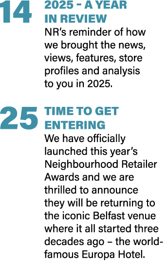 14 2025 – A YEAR IN REVIEW NR’s reminder of how we brought the news, views, features, store profiles and analysis to ...