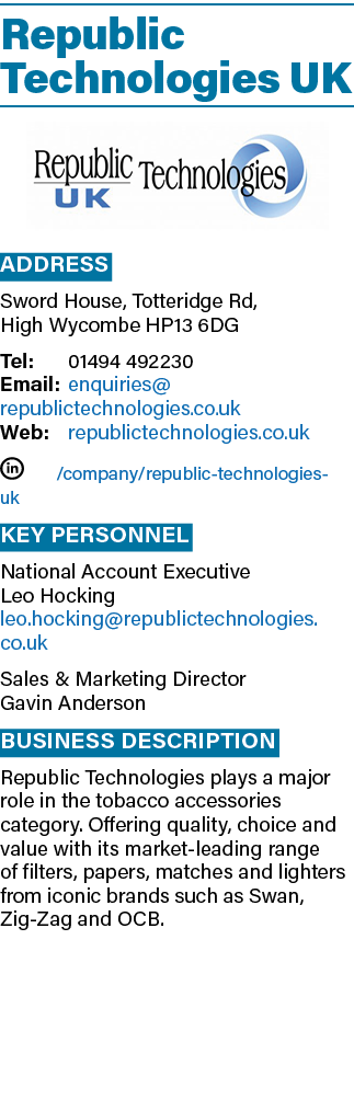 Republic Technologies UK ￼ Address Sword House, Totteridge Rd, High Wycombe HP13 6DG Tel: 01494 492230 Email: enquiri...