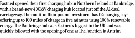 Fastned opened their first charging hub in Northern Ireland at Banbridge, with a brand new 400kW charging hub located...