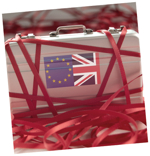 Brexit red tape concept 