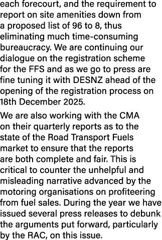 each forecourt, and the requirement to report on site amenities down from a proposed list of 96 to 8, thus eliminatin...