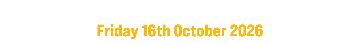 Gala Awards Dinner Friday 16th October 2026