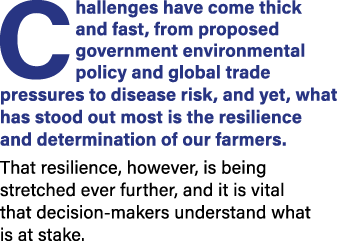 Challenges have come thick and fast, from proposed government environmental policy and global trade pressures to dise...