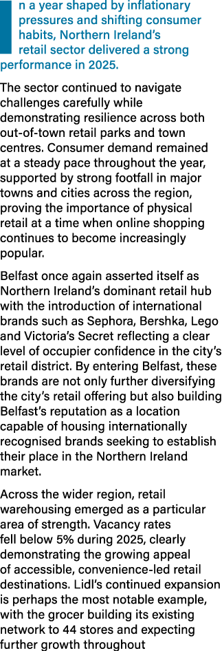In a year shaped by inflationary pressures and shifting consumer habits, Northern Ireland’s retail sector delivered a...